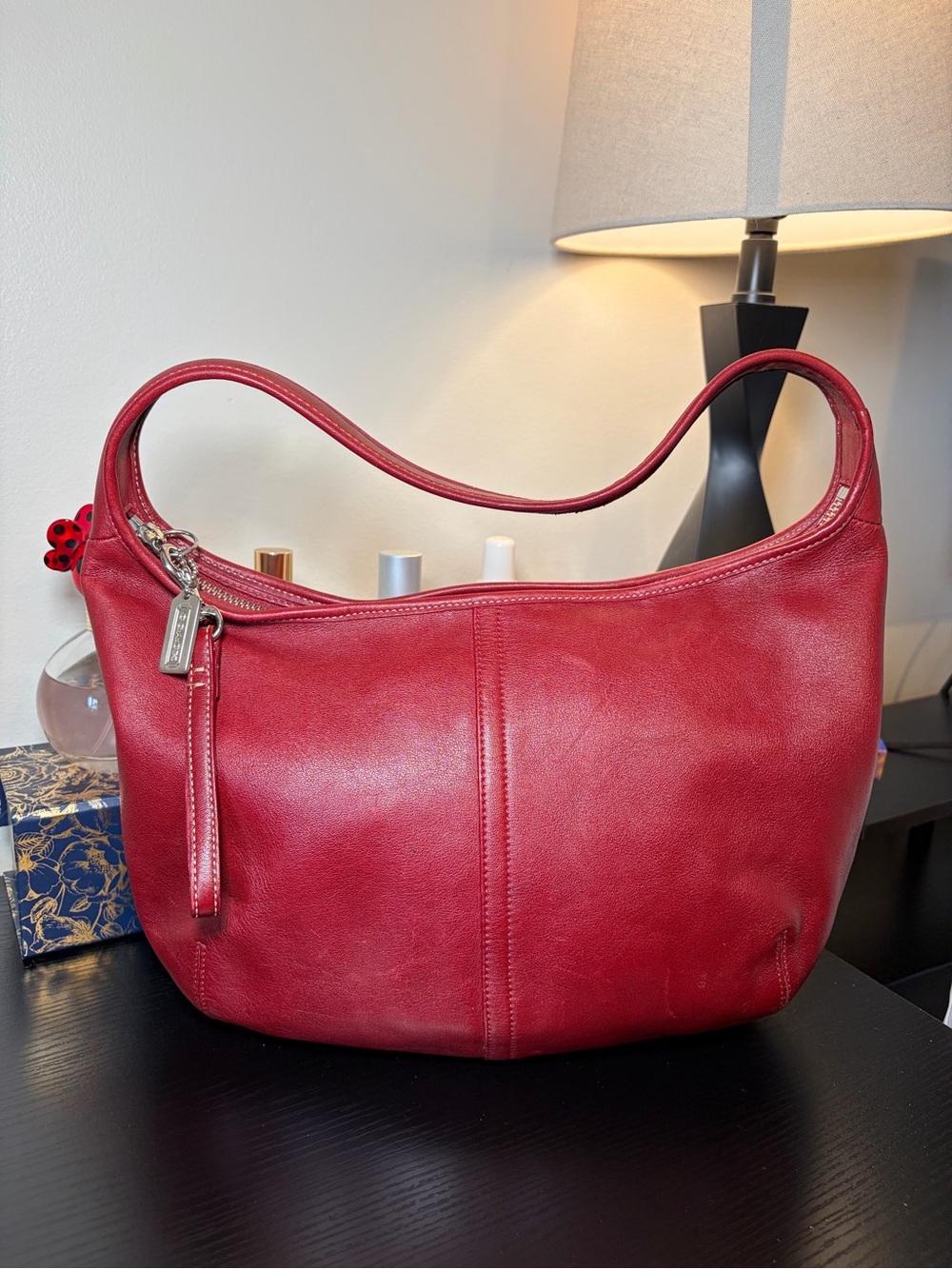 Coach vintage red ergo hobo shoulder bag 9219